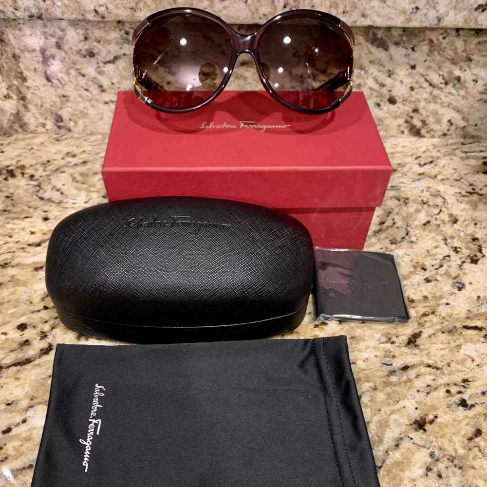 Salvatore Ferragamo Dark Tortoise Sunglasses